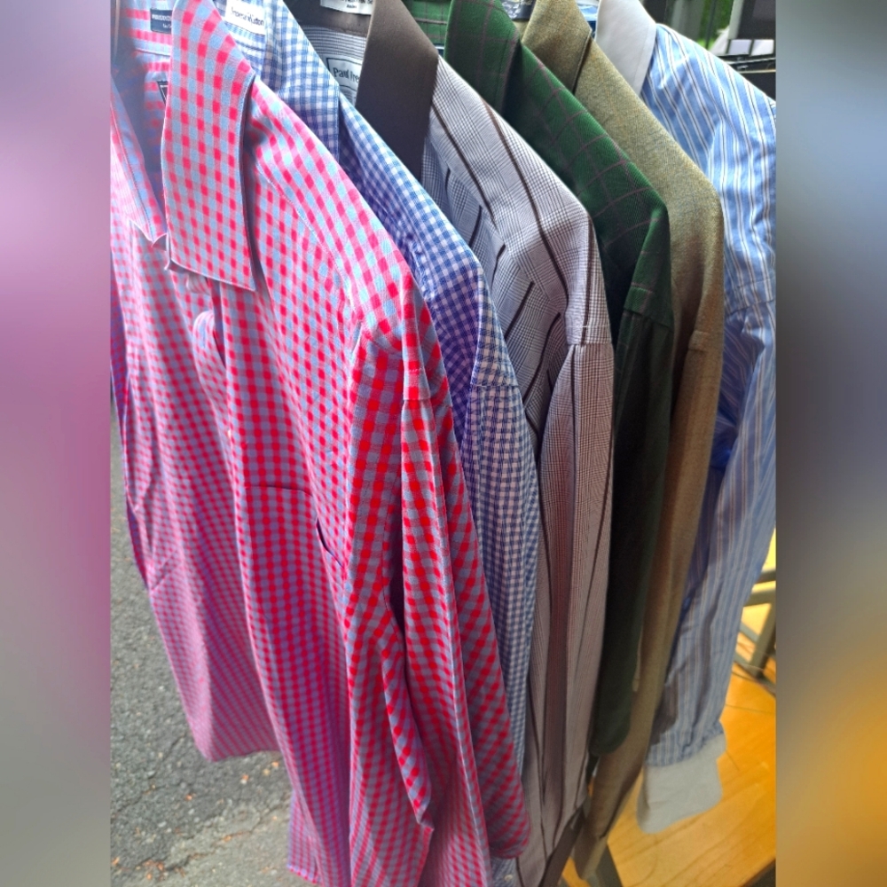 Paul Fredrick 6 Pcs Men's Long Sleeve Dress Shirts Lot/Bundle